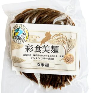 「彩食美麺」プレミアム焙煎玄米麺 魚のゆりかご水田米(無農薬)100%使用 100g×11袋set