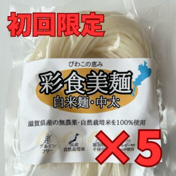 【初回限定】びわこの恵み「彩食美麺」100g×5袋（送料無料）