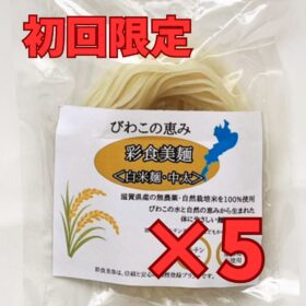 【初回限定】びわこの恵み「彩食美麺」×5袋（送料無料）
